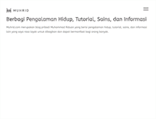 Tablet Screenshot of muhrid.com